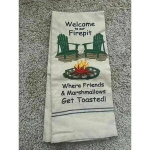 Park Designs | Kitchen Towel | Welcome to our Firepit